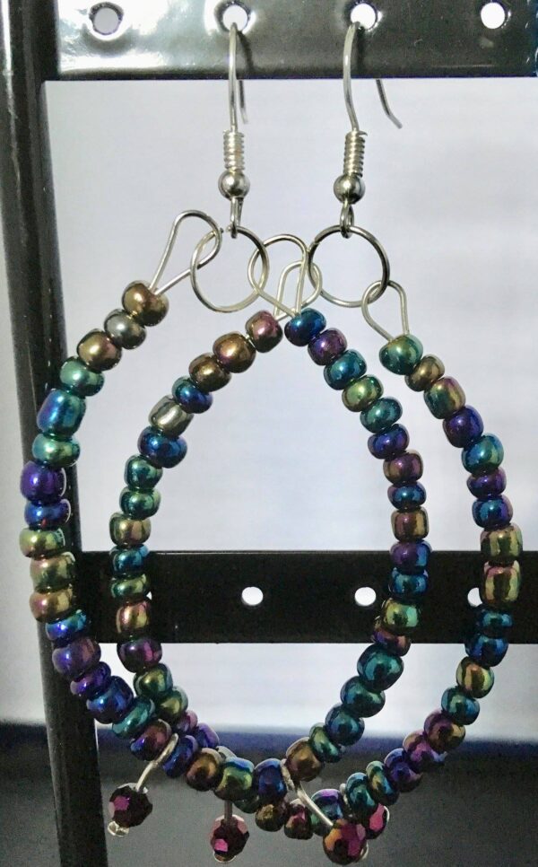 Seed-bead hoops - Image 2
