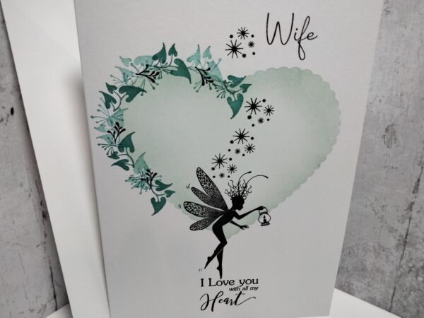 Wife Fairy Card ( green heart ) - Image 3