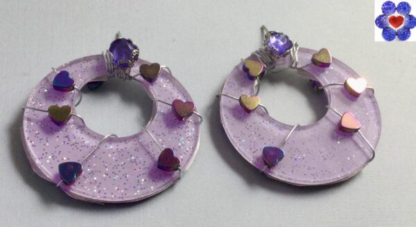 Wire wrapped hoops - Image 3