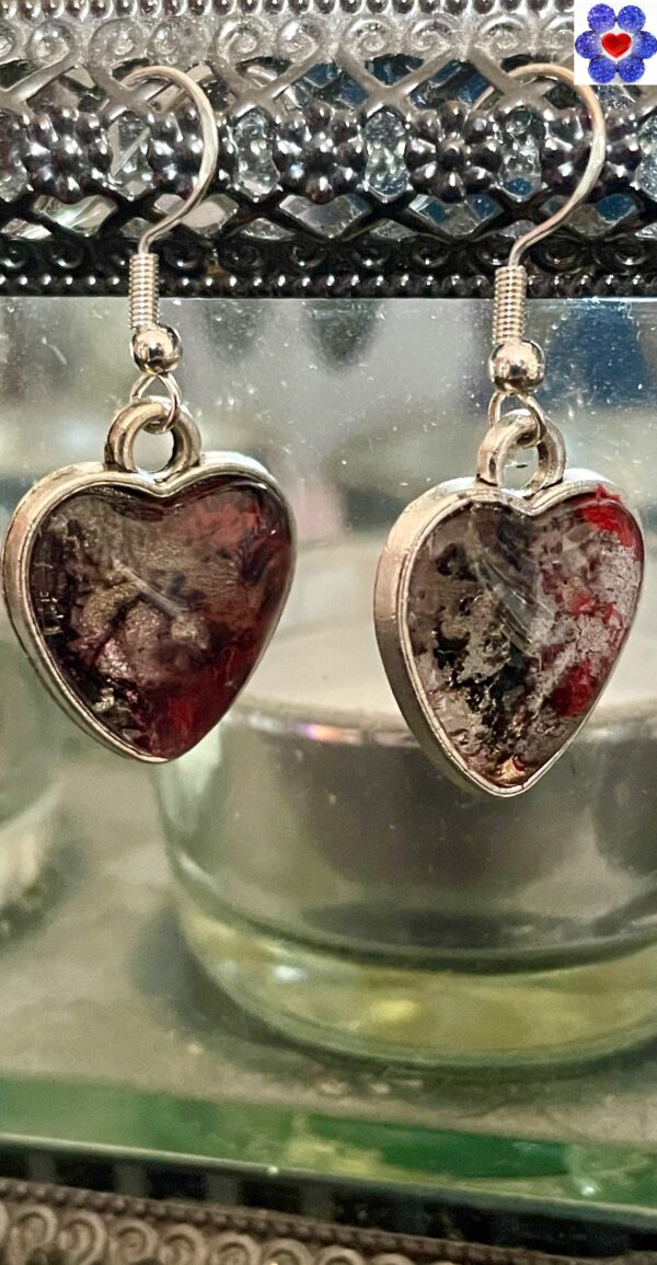 Colourful crackle earrings - Image 4