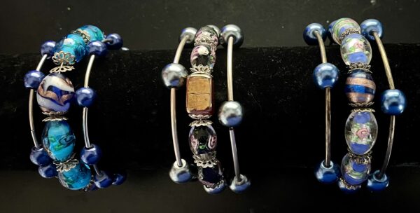 Lampwork beaded bracelet