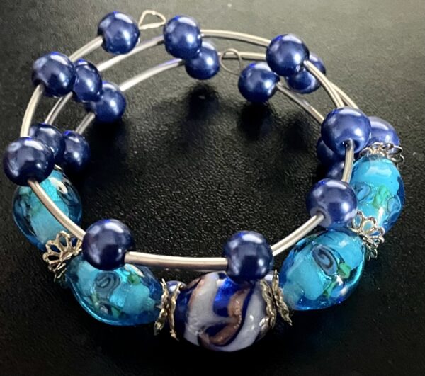 Lampwork beaded bracelet - Image 2