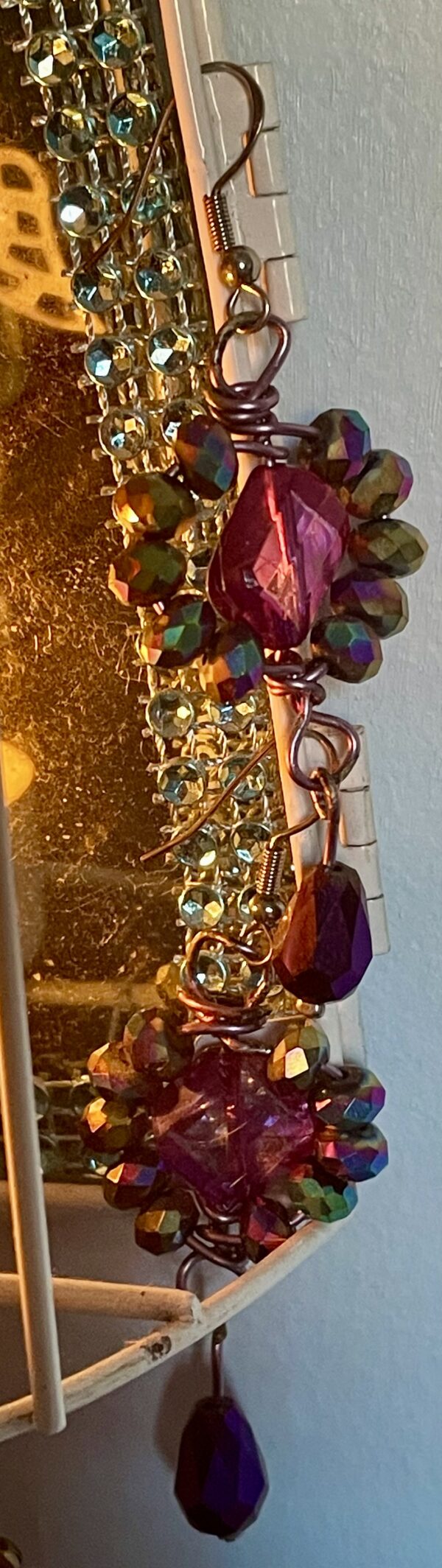 Crystal dangle earrings - Image 5