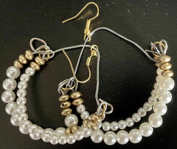 Two-tier earrings - Image 7