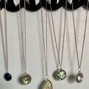 Crystal & resin pendants