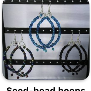 Seed-bead hoops
