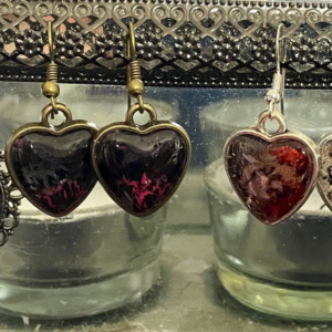 Colourful crackle earrings