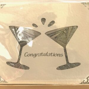 Glasses in a shade of silver Iris folding card