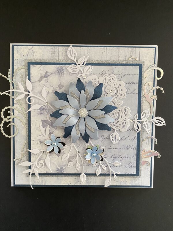 Floral, Powder Blue , any Occasion Card - Image 4