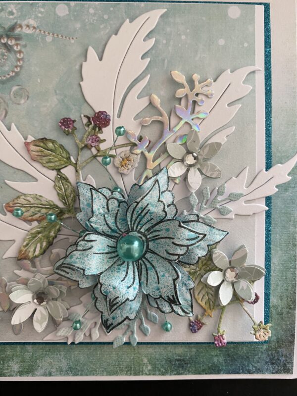 Floral card -Any occasion (Jade) - Image 4