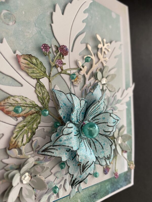 Floral card -Any occasion (Jade) - Image 3