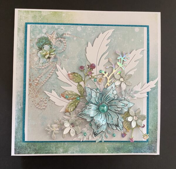 Floral card -Any occasion (Jade) - Image 2