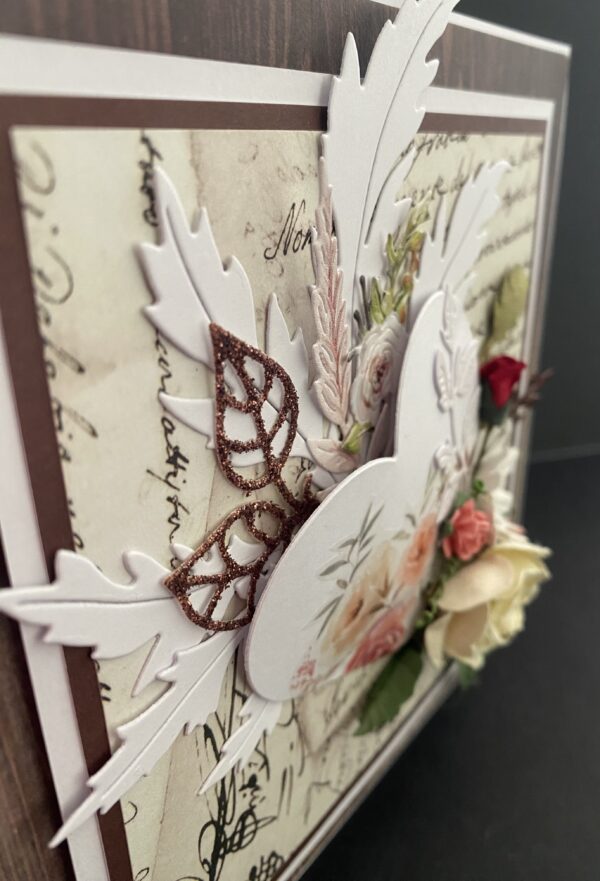 Floral card  heart centre-Any occasion - Image 5