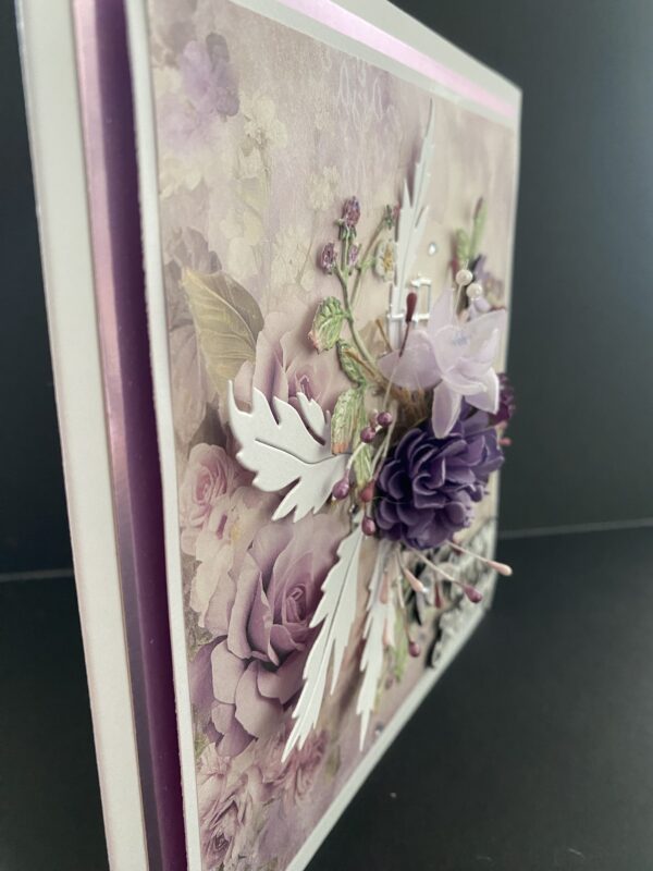 Floral Birthday card - Lilac/Purple - Image 7