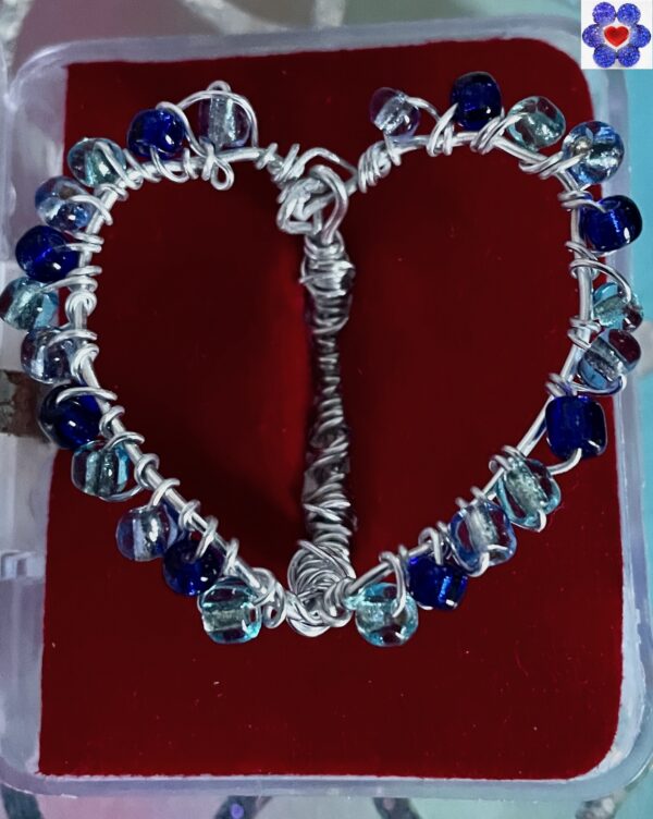Beaded Heart Ring