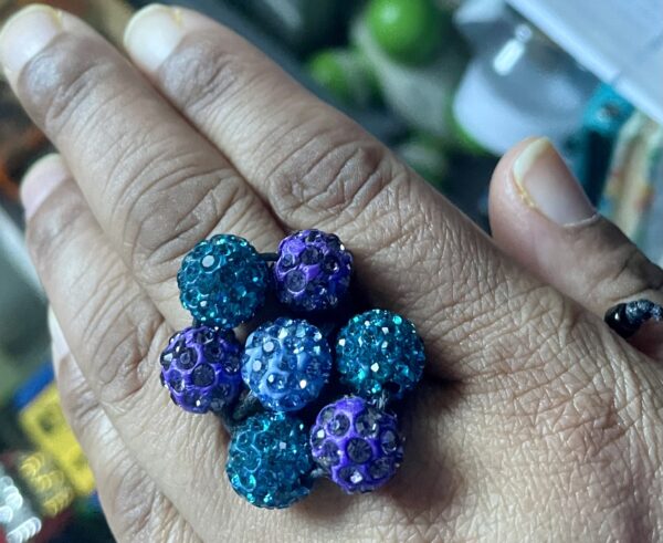 Shamballa flower ring - Image 4