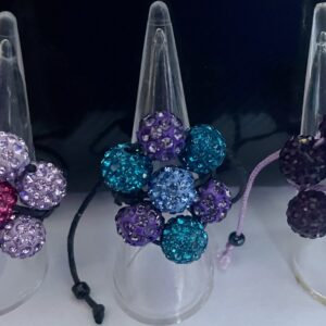 Shamballa flower ring