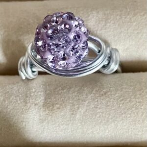 Handmade Shamballa Wire Ring