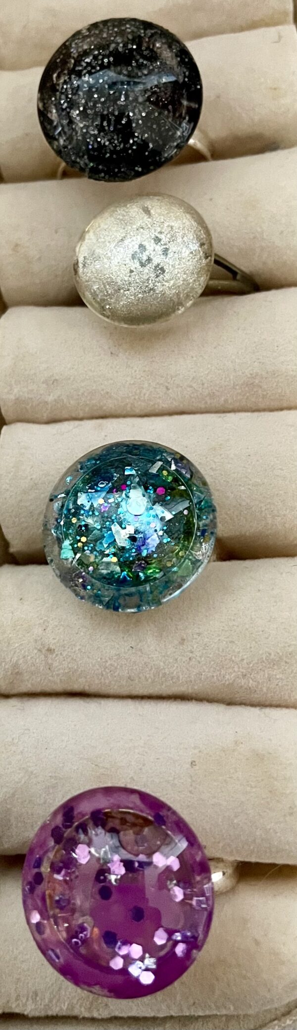 Crystal rings