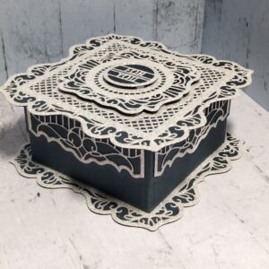 Blue And Silver Gift Box