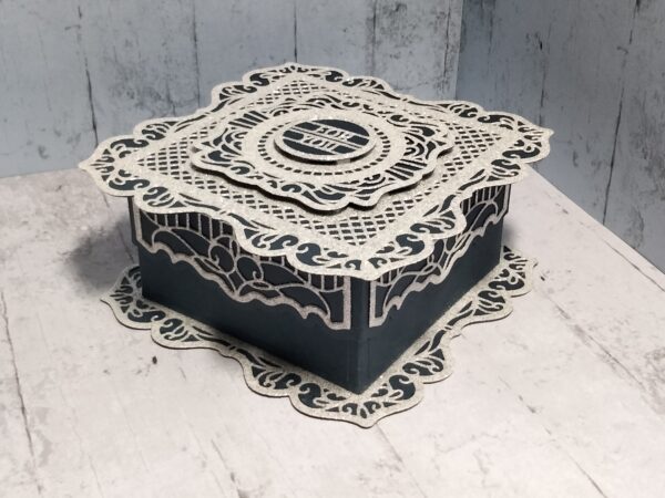 Blue And Silver Gift Box