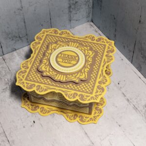 Craft Card And Yellow Gift box