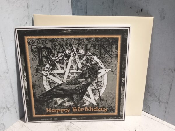 Raven (Black) Happy Birthday Card - Image 2