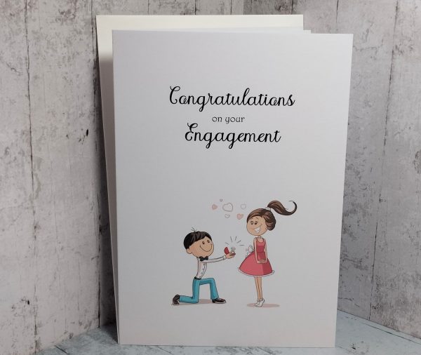Engagement Card ( can be personalised )