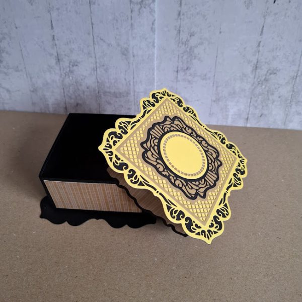 Yellow Black And Gold Gift Box - Image 2