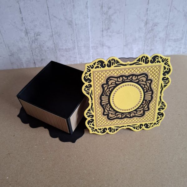 Yellow Black And Gold Gift Box - Image 3