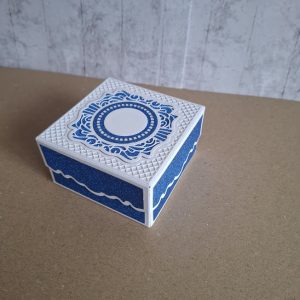 Blue and White Gift Box
