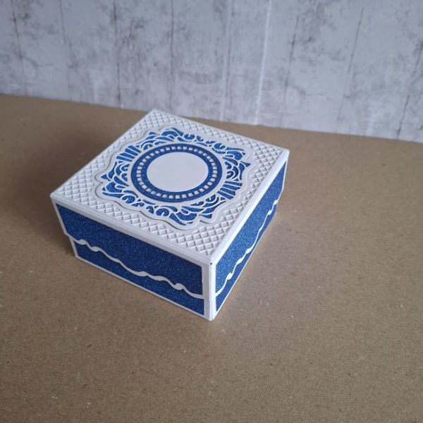 Blue and White Gift Box