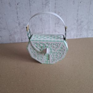 Handbag Gift Bag ( green check )