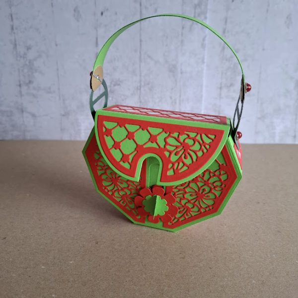 Handbag Gift Bag ( green & red ) - Image 3