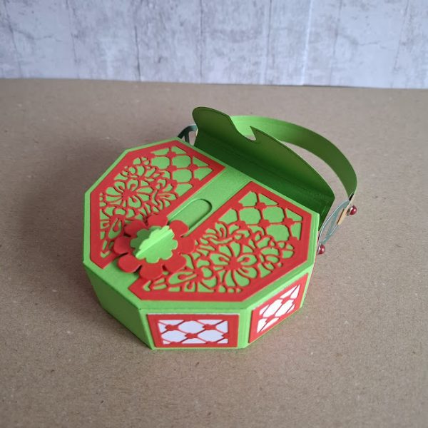 Handbag Gift Bag ( green & red ) - Image 4