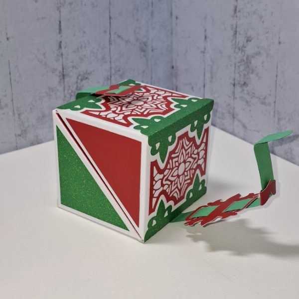 Red White Green - Cube Gift Box - Image 2