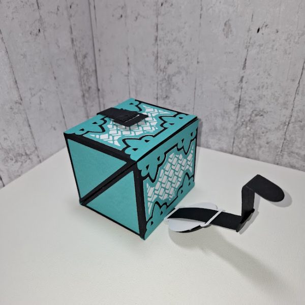 Cube Gift Box ( turquoise ) - Image 3
