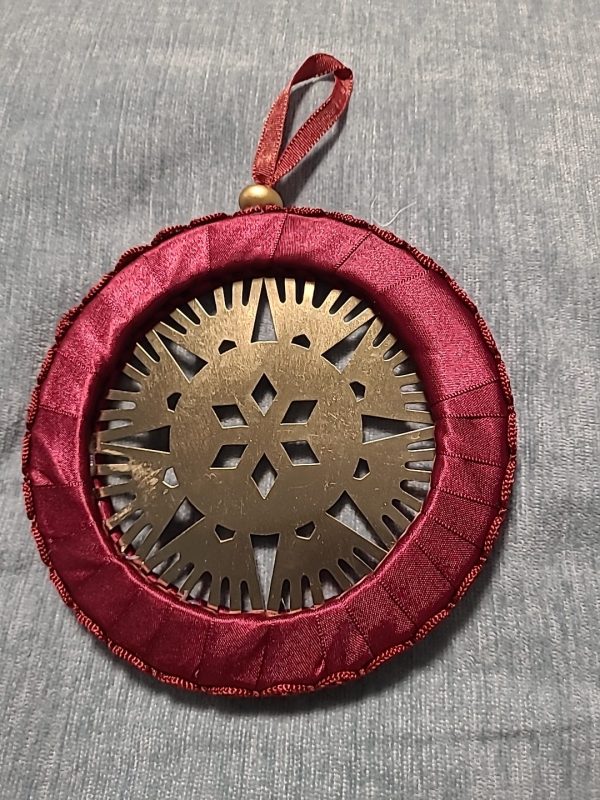 Handmade Christmas snowflake hanging decoration
