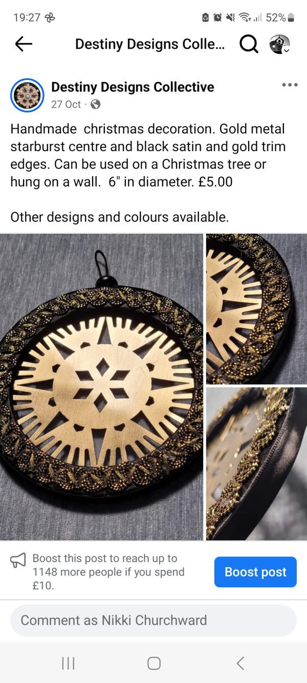 Handmade Hanging Christmas Decoration