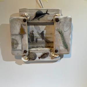 Seashore. Framed Print. Mixed Media. (J)