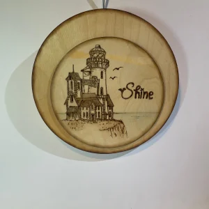 Shine. Lighthouse in pyrography (M)