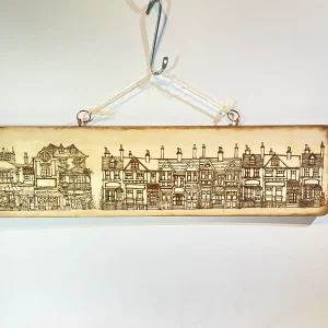 The Main Street. Pyrography. (C)
