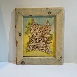 Ramshackled House. Pyrography (C)