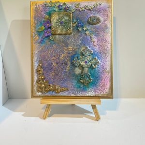 Mixed Media, Cross & Love (J)