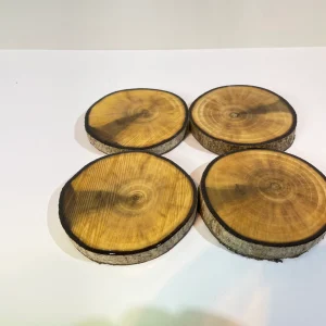 Set of 4 Wooden Coasters (H)