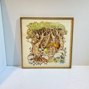 Cottage in The Woods. Pyrography (C)