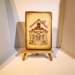 The Country Cottage. Pyrography (C)