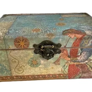 Christmas themed, decorative box  (E)