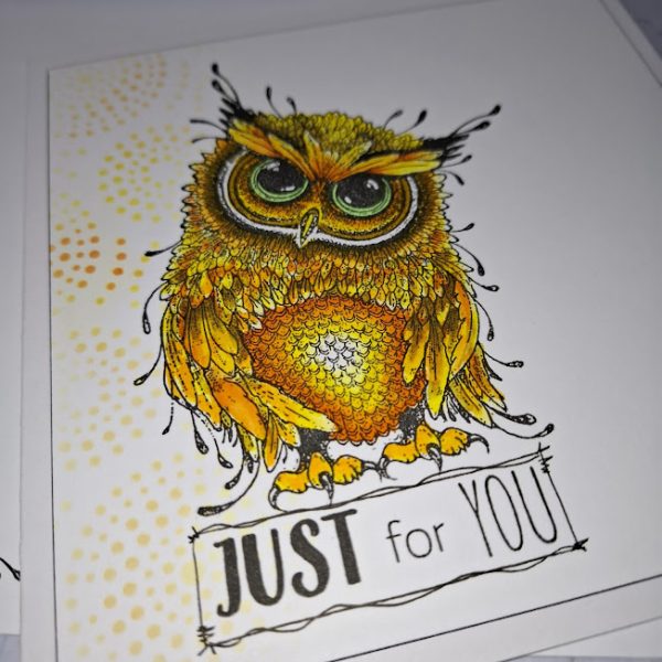 Just for You Card ( orange owl ) - Image 3