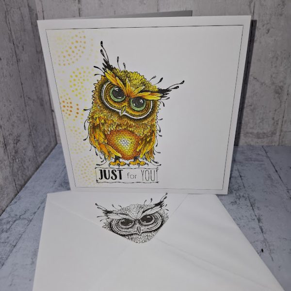 Just for You Card ( orange owl ) - Image 4